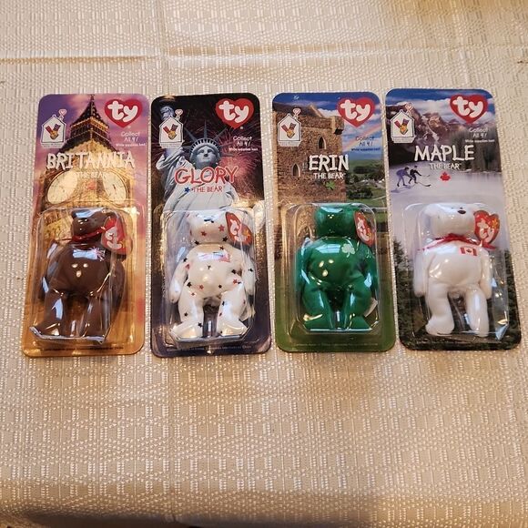 New in box vintage set of McDonalds Happy Meal Ty international beanie baby - Picture 1 of 14